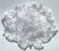 100 19x6mm Acrylic Crystal Spaghetti